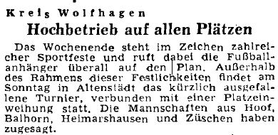 HNA 1949 06 18 Einweihung Sportplatz