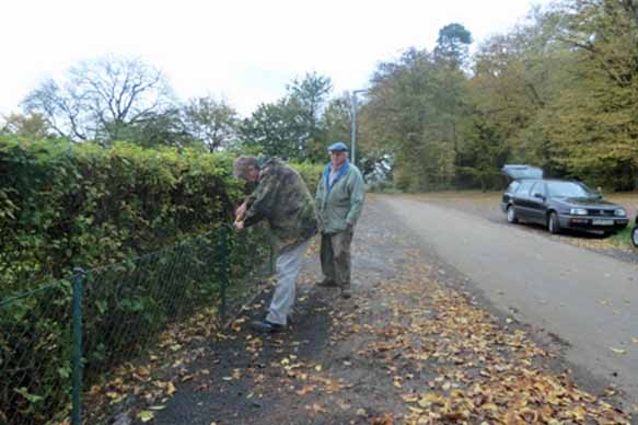 Friedhof Zaun und Bankette erneuert