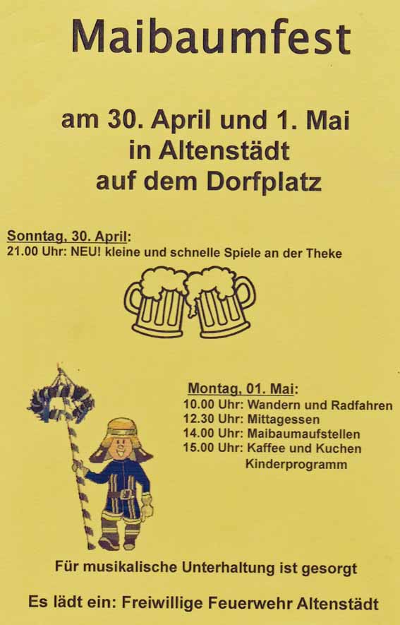 Flyer Maibaum 2017