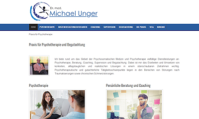 Webdesign / Website für Dr. Unger  von JPS WERBUNG